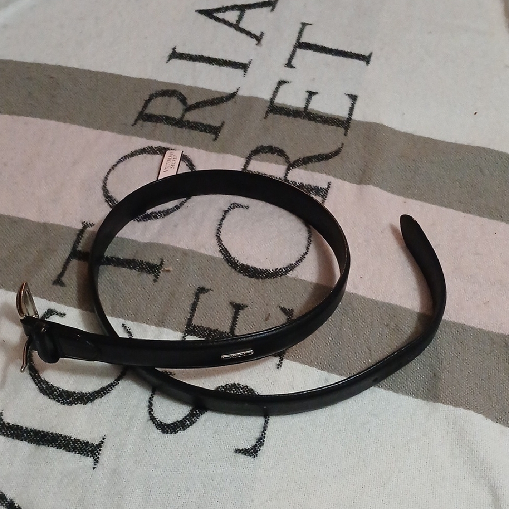 Polo by Ralph Lauren Black Belt with Silver Buckle